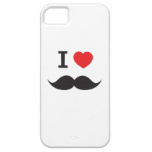 I Heart Mustache Case For The iPhone 5