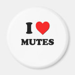 I Heart Mutes Magnets