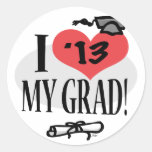 I Heart My 2013 Grad Stickers