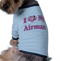 I Heart My Airman Pet T-shirt