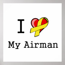 I Heart My Airman Poster