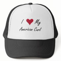 I Heart My American Curl Mesh Hat