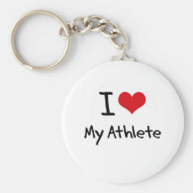 I heart My Athlete Key Chains