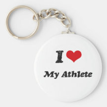 I heart My Athlete Key Chains