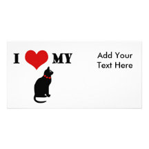 I Heart My Cat Photo Card