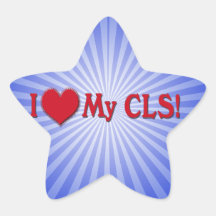 I Heart My CLS CLINICAL LABORATORY SCIENTIST Sticker