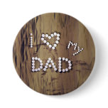 I Heart My Dad on Wood Graphic