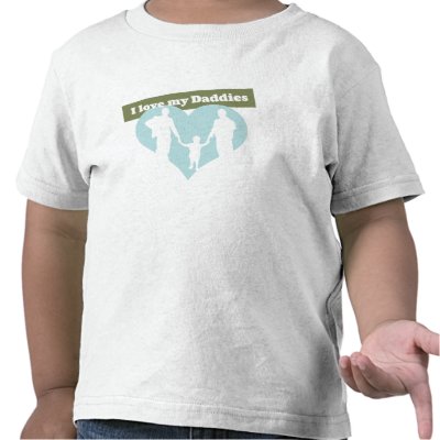 I Heart My Daddies Tshirt by PrideFamilies