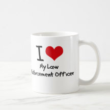 I heart My Law Enforcement Officer Coffee Mugs