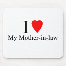 I Heart my mother in law Mouse Mats