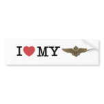 I heart my Naval Aviator bumper stickers