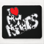 I_HEART_MY_NEWFS MOUSE PADS