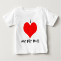 I *heart* my Pit Bull Baby T-shirt