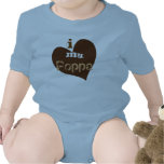 i heart my Poppa Baby Bodysuit