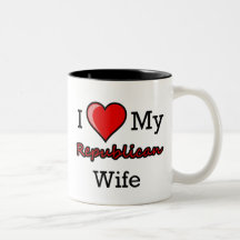 I Heart My Republican Wife Mug