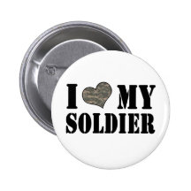 I Heart My Soldier Button