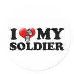 I heart my Soldier Stickers