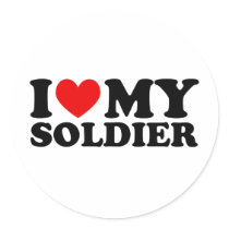 I "Heart" My Solier Stickers