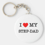 I Heart My STEP-DAD Key Chains