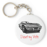 I heart my 'Vette Key Chains