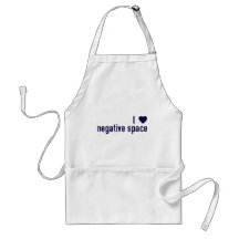 I Heart Negative Space Apron