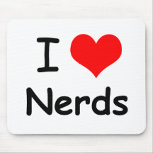 I Heart Nerds Mouse Pad