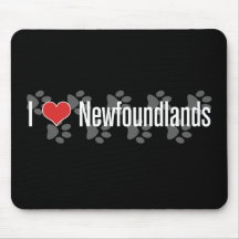 I (heart) Newfoundlands Mousepads