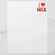 I Heart Nick Custom Flyer