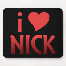 I Heart Nick Fan Mousepad