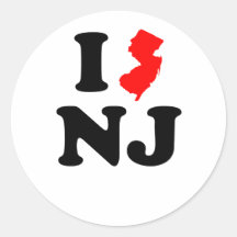 I Heart NJ Stickers