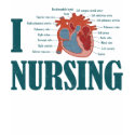 I Heart NURSING t-shirts