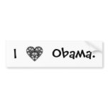 I "HEART" OBAMA! bumper stickers