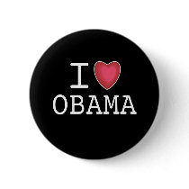 I Heart Obama Button