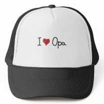 I Heart Opa Trucker Hat