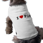 I heart P2P pet clothing