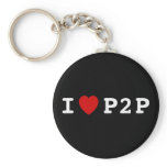 I heart P2P keychains