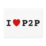 I heart P2P postcards