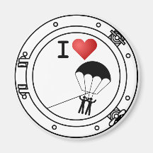 I Heart Parasailing Fridge Magnet