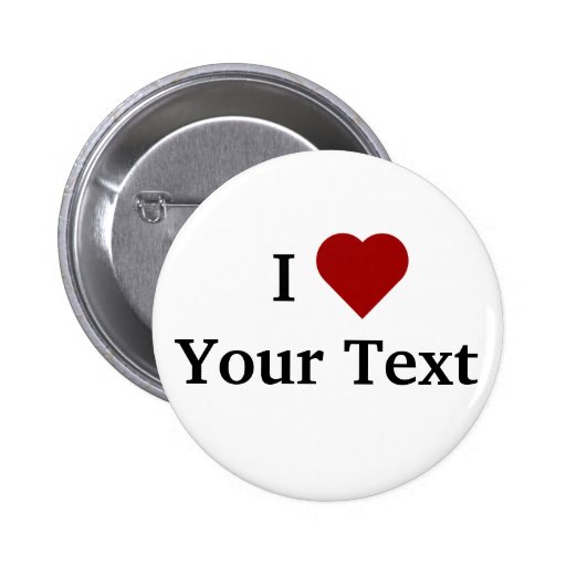 I Heart (personalise) button