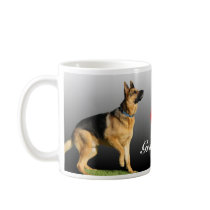 I (heart) Personalised German Shepherd Mug