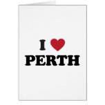I Heart Perth Australia Greeting Cards