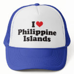 I Heart Philippine Islands hats