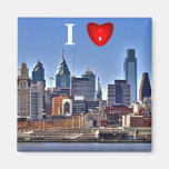 I Heart Philly Skyline HDR Magnet
