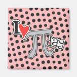 I heart Pi Day Refrigerator Magnets