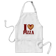 I heart pizza apron