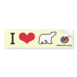 I Heart Polar Bears bumper stickers