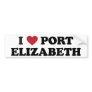 I Heart Port Elizabeth South Africa Bumper Stickers