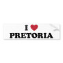 I Heart Pretoria South Africa Bumper Sticker