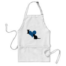 I Heart Pussy Cat Aprons
