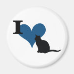 I Heart Pussy Cat Fridge Magnet